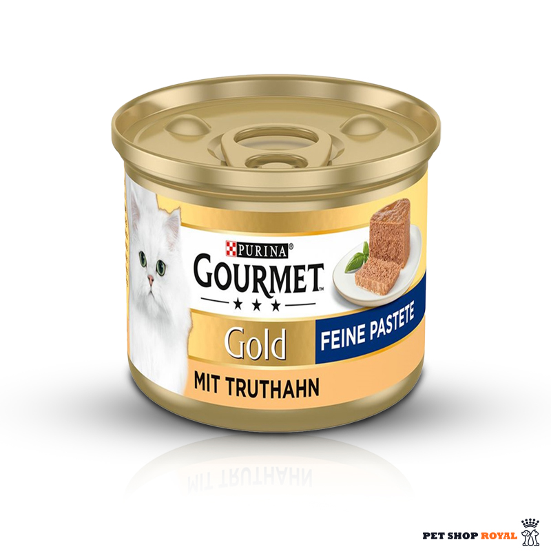 کنسرو پته گربه گورمت گلد طعم بوقلمون 85 گرمی | Gourmet Gold Turkey Cat
