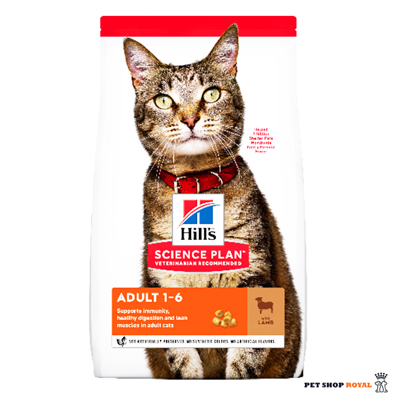 غذای خشک گربه ادالت هیلز با طعم گوشت هیلز ۱.۵ کیلویی Hills Adult Dry Cat Food with Lamb Flavor 1.5kg